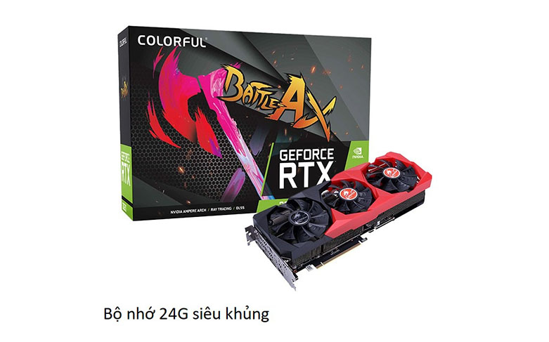 VGA Coloful GeForce RTX 3090 NB-V GDDR6X | Trang bị bộ nhớ lên tới 24G