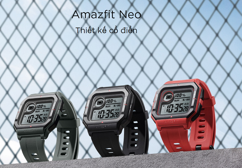 Đồng hồ thông minh Amazfit NEO (Xanh) | Màu sắc khỏe khoắn