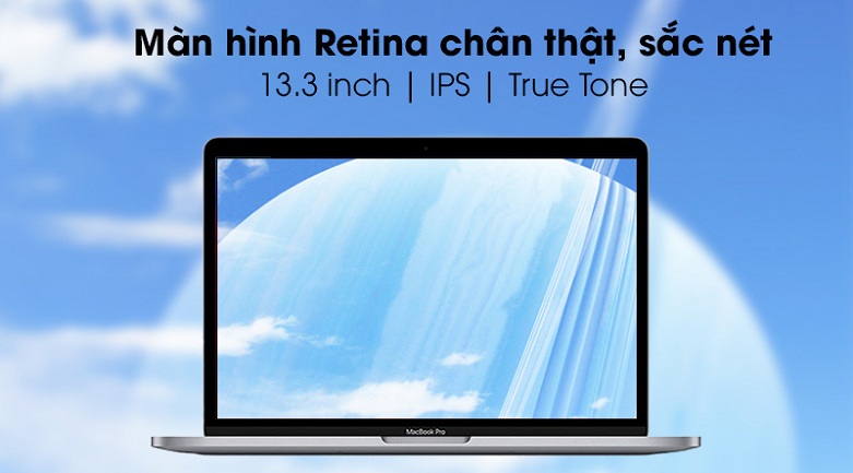Laptop MacBook Pro 2020 13.3" MYD82SA/A (M1/8GB/SSD256GB) (Xám) | Màn hình Retina sắc nét