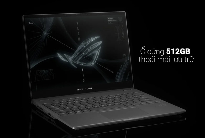Laptop ASUS ROG Flow X13 GV301QH- K6054T | Ổ cứng 512Gb