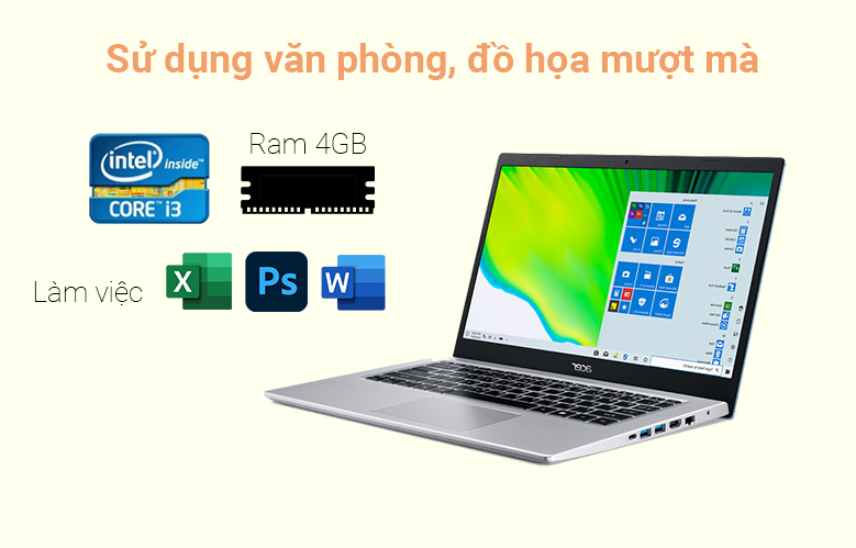 Laptop Acer Aspire 5 A514-54-38AC | Hiệu năng mạnh mẽ