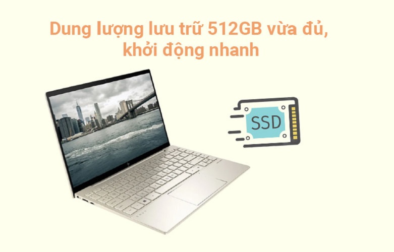 Laptop HP Envy 13-ba1030TU (2K0B6PA) | Dung lượng lưu trữ cao
