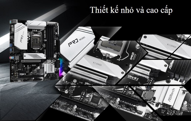 Bo mạch chính Asrock B460M-Pro4 | Thiết kế hiện đại