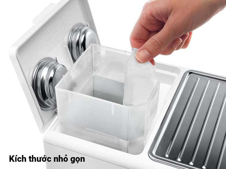 Máy pha cà phê Delonghi ECP33.21.W | Thiết kế kích thước nhỏ gọn, máy sử dụng trực tiếp bằng điện