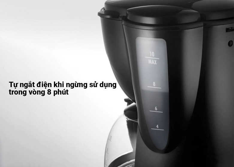 Máy pha cà phê Delonghi ICM2.1B | Chức năng tự ngắt điện khi ngừng sử dụng trong vòng 8 phút, chất liệu nhựa và thuỷ tinh cao cấp 