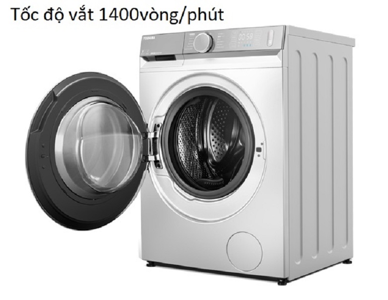 Máy giặt Toshiba Inverter 8.5 kg TW-BK95G4V(WS) | Tốc độ vắt 1400 vòng / phút