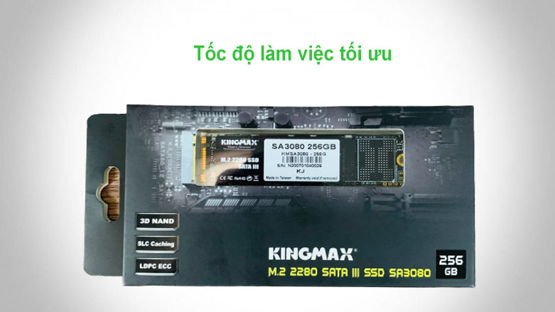 Ổ cứng SSD Kingmax SA3080 M.2 2280 256GB | Hiệu năng xử lý tối ưu