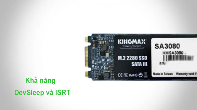 Ổ cứng SSD Kingmax SA3080 M.2 2280 256GB | Khả năng DevSleep và ISRT