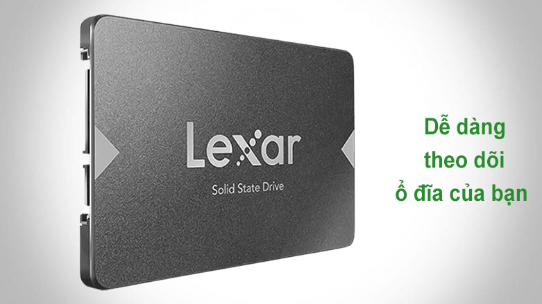 Ổ cứng SSD Lexar 2.5" 128GB Sata III 6Gb/s (NS100-128GB) | Dễ dàng theo dõi ổ đĩa của bạn