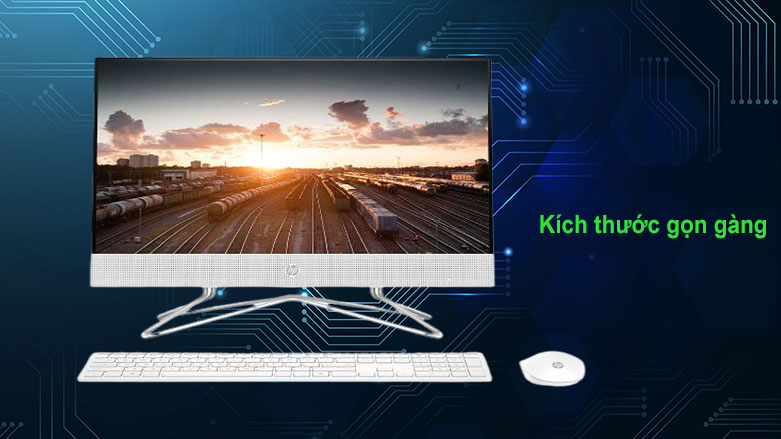 PC HP AIO 22-df0134d (180N7AA) | Kích thước gọn gàng phù hợp