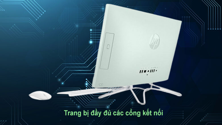 PC HP AIO 22-df0134d (180N7AA) | Cổng kết nối đầy đủ