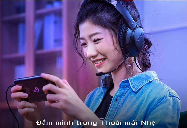 Tai nghe Asus ROG Strix Go Core (Đen) || Trọng lượng nhẹ nhàng và thoải mái