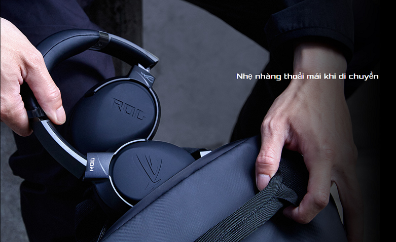 Tai nghe Asus ROG Strix Go Core (Đen) || Trọng lượng nhẹ nhàng và thoải mái di chuyển