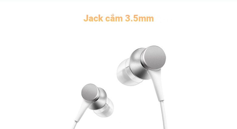 Tai nghe Xiaomi Mi Basic (Bạc) || jack cắm 3.5 mm