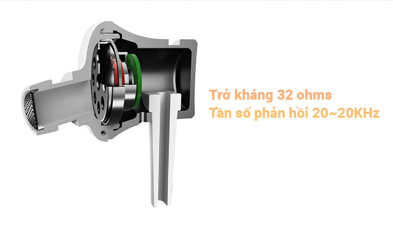 Tai nghe Xiaomi Mi Basic (Bạc) || Tần số phản hồi 20~20KHz