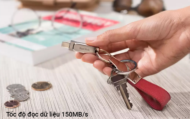 USB 128GB SANDISK Sandisk Ultra Dual Drive Luxe | Tốc độ đọc dữ liệu nhanh chóng