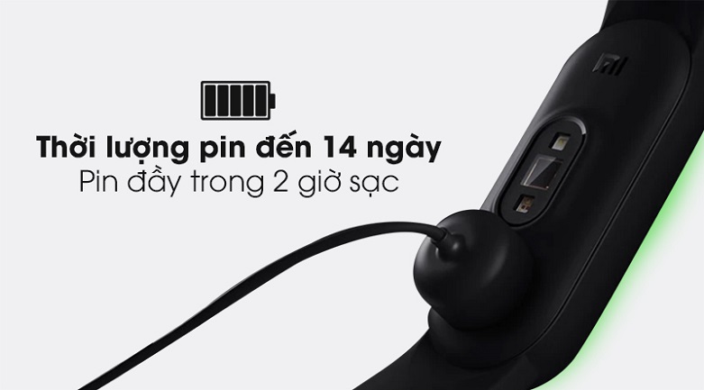 Vòng Đeo Tay Thông Minh Xiaomi Mi Smart Band 5 (BHR4215GL) (Đen) | Thời lượng pin 14 ngyà 