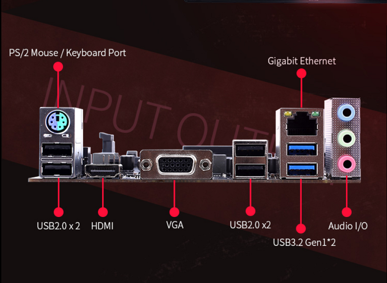 Mainboard Colorful H410M-K PRO V20 | Đa dạng cổng kết nối