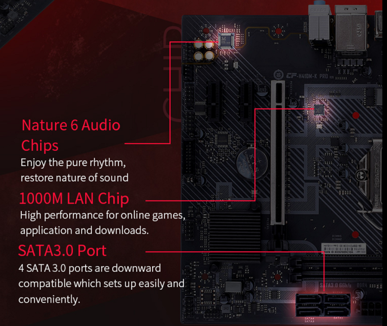 Mainboard Colorful H410M-K PRO V20 | Tùy chọn đầu ra đồ họa HDMI và D-sub