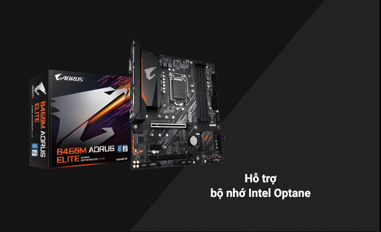 Mainboard Gigabyte B460M Aorus Elite | Hỗ trợ bộ nhớ Intel Optane