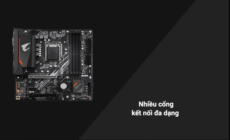 Mainboard Gigabyte B460M Aorus Elite | Nhiều cổng kết nối đa dạng