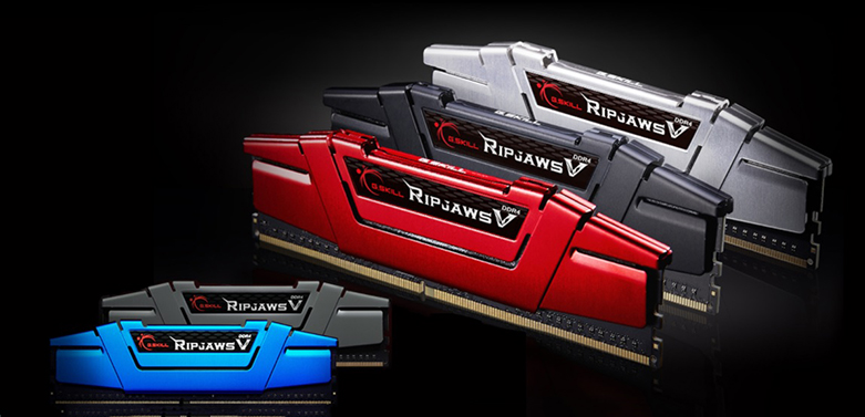 RAM G.Skill RIPJAWS V-16GB (8GBx2) DDR4 3000MHz (F4-3000C16D-16GVRB) | Thiết kế đặc trưng dành cho game thủ