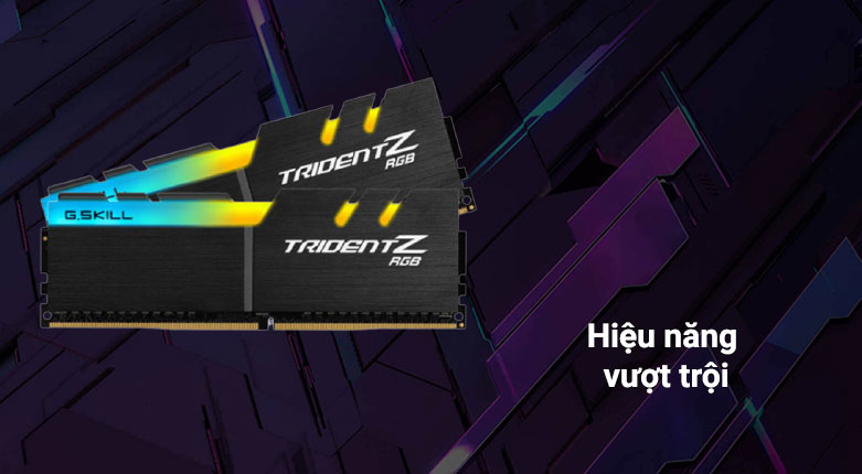 RAM G.Skill Trident Z RGB 64GB (2x32GB) DDR4 3200MHz (F4-3200C16D-64GTZR) | Hiệu năng vượt trội