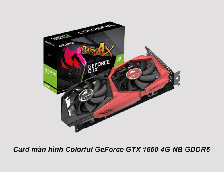 Card màn hình Colorful GeForce GTX 1650 4G-NB GDDR6 | Thiết kế ấn tượng