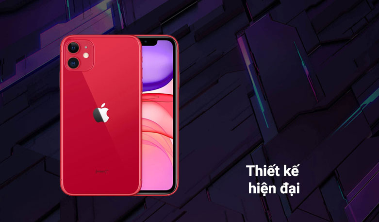 Điện thoại di động iPhone 11 64GB (RED) (MHDD3VN/A) | Thiết kế hiện đại