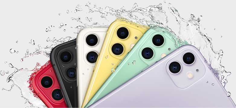 Điện Thoại Di Động iPhone 11 64GB (WHITE) (MHDC3VN/A) | Thiết kế mặt lưng bằng kính cao cấp