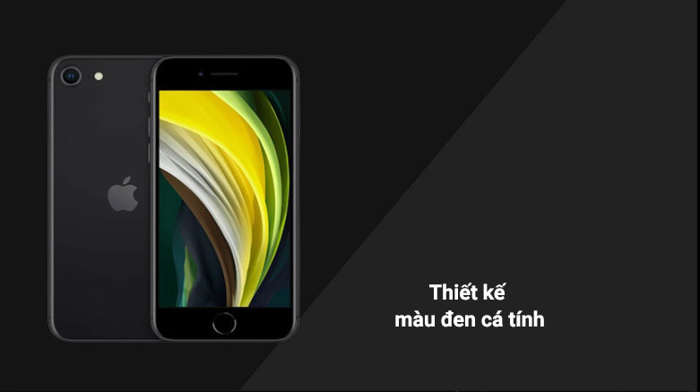 Điện Thoại Di Động iPhone SE BLACK 128GB (MHGT3VN/A) | Thiết kế màu đen cá tính