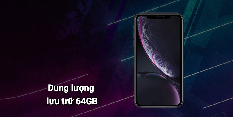 Điện thoại di động iPhone XR BLACK 64GB MH6M3VN/A | Dung lượng lưu trữ 64GB