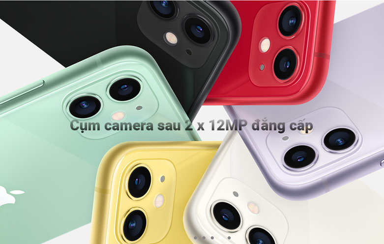 iPhone 11 64GB (BLACK) (MHDA3VN/A) | Cụm camera sau đẳng cấp