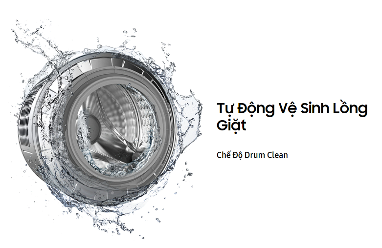 Máy giặt Samsung Inverter 9 kg WW90T3040WW/SV | Tự động vệ sinh lồng giặt