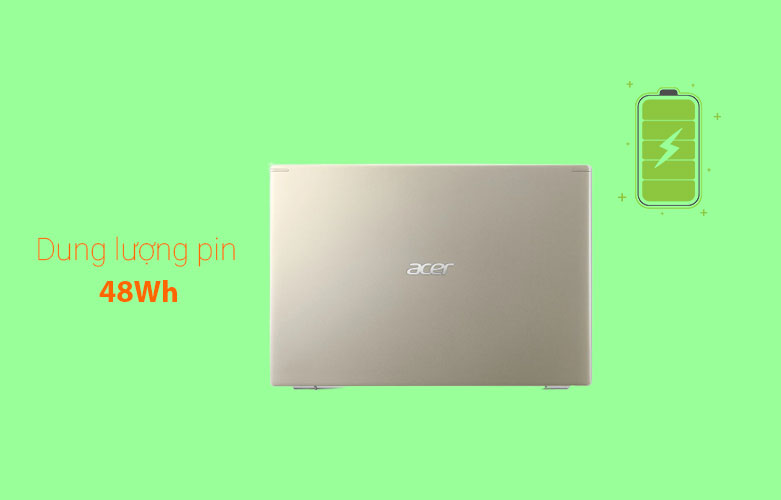 Laptop Acer Aspire 5 A514-54-51RB (NX.A2ASV.003) | Tích hợp pin 48Wh