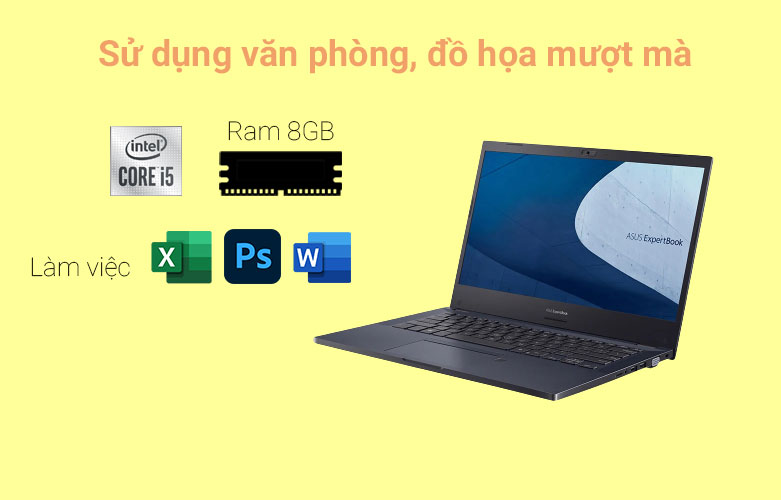 Laptop Asus ExpertBook P2451FA-EK0261 | Hiệu năng xử lý tối ưu