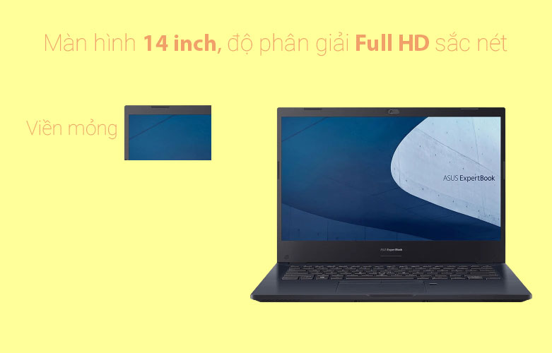 Laptop Asus ExpertBook P2451FA-EK0261 | Màn hình 14 inch Full HD sắc nét