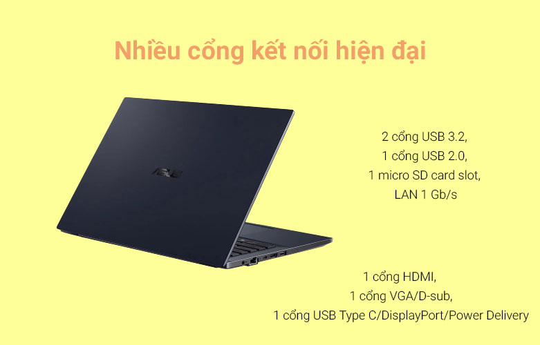 Laptop Asus ExpertBook P2451FA-EK0261 | Cổng kết nối hiện đại