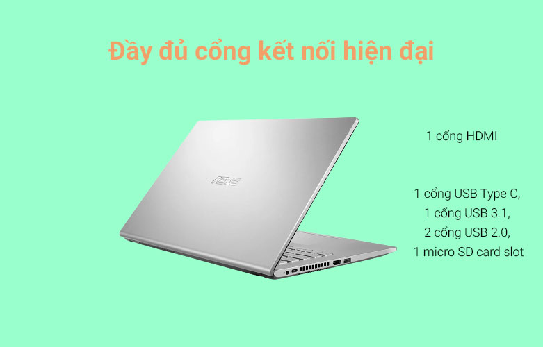 Laptop Asus Vivobook X509JA-EJ427T | Cổng kết nối đa dạng