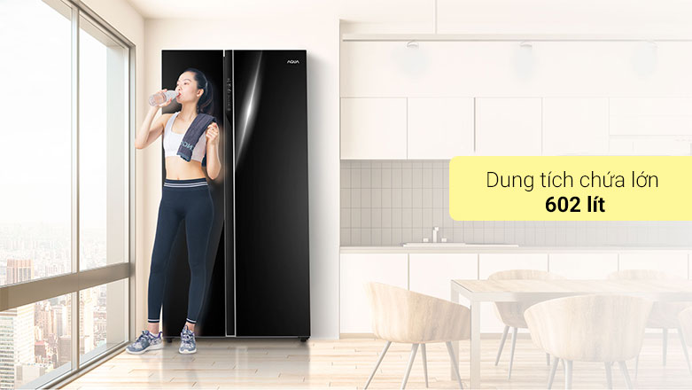 Tủ lạnh Aqua 602L AQR-IG696FS(GB) | Dung tích 602 lít