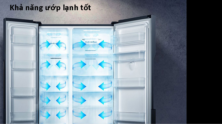 TỦ LẠNH CASPER SIDE BY SIDE 551L RS-575VBW | Khả năng ướp lạnh tốt