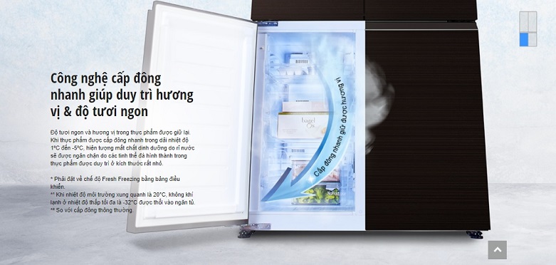 Tủ lạnh Panasonic Inverter 628 lít NR-W631VC-T2 | Công nghệ cấp đông nhanh